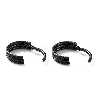 Twisted Ring Hoop Earrings for Girl Women STAS-K233-05EB-1