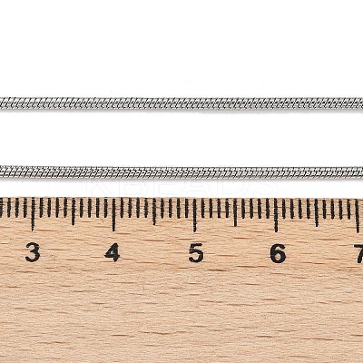 Tarnish Resistant 1.5mm 316 Surgical Stainless Steel Snake Chain Necklaces STAS-D064-1