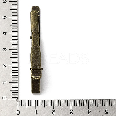 Rack Plating Brass Alligator Hair Clip Findings KK-H453-02-1