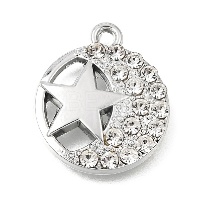 UV Plating Alloy Crystal Rhinestone Pendants RB-CBAD37D-06P-1