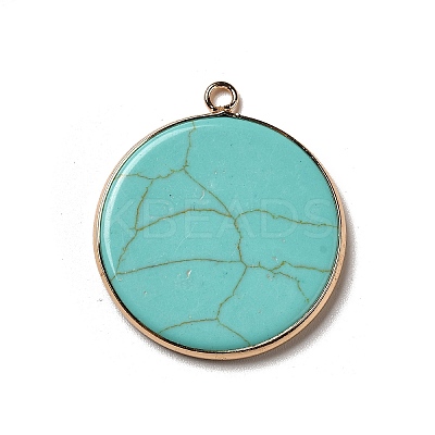 Synthetic Turquoise Dyed Pendants G-A213-01G-11-1
