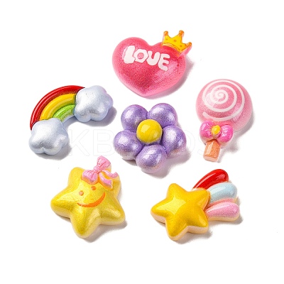 Resin Cabochons CRES-M002-18-1