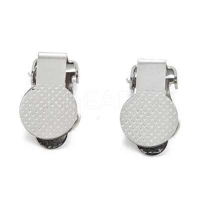 Tarnish Resistant 304 Stainless Steel Clip-on Earring Finding LS-STAS-G250-03P-1