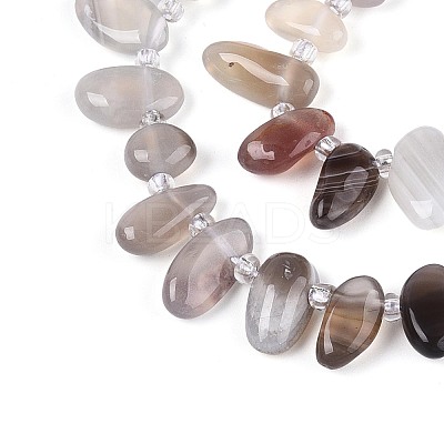 Natural Botswana Agate Beads Strands G-Z091-A30-1