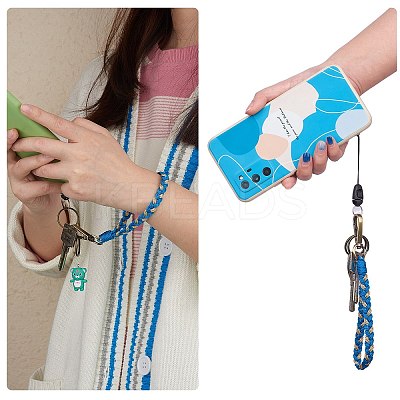 2Pcs Boho Macrame Wristlet Keychain Keying KEYC-SW00004-07-1