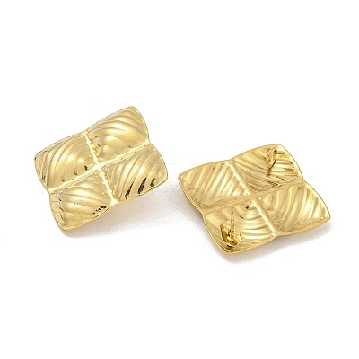 Ion Plating(IP) 304 Stainless Steel Earings STAS-S146-15G-1