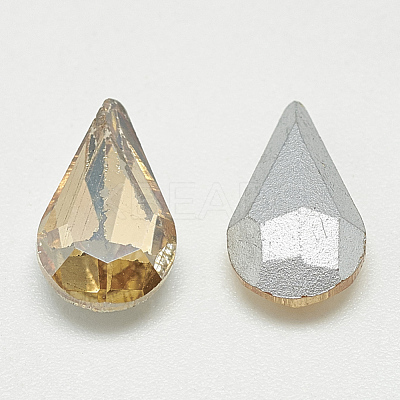Pointed Back Glass Rhinestone Cabochons RGLA-T082-5x8mm-06-1