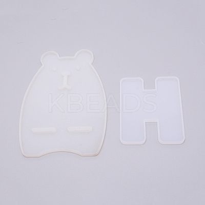 Bear Mobile Phone Holder  Silicone Molds DIY-TAC0007-91-1