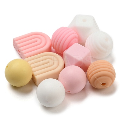 10 Style Silicone Beads SIL-OC0001-02-1