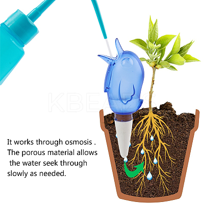 Bird Shape Adjustable Self Watering Spikes AJEW-GF0001-60-1