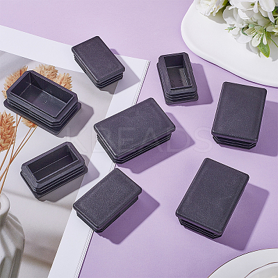 8Pcs 2 Style Plastic Furniture End Caps FIND-GF0005-28-1