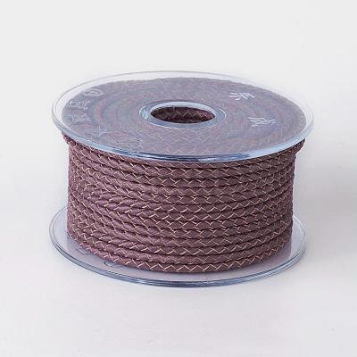 Braided Cowhide Cord WL-I004-4mm-15-1