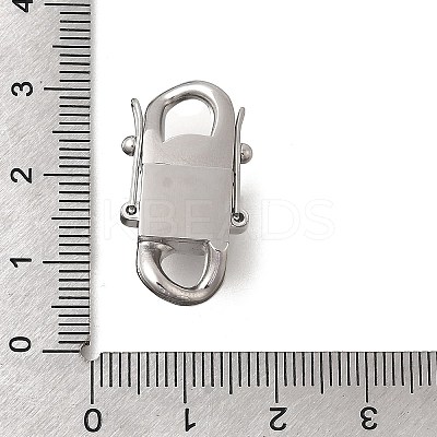 304 Stainless Steel Twister Clasps STAS-D382-05C-P-1