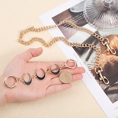 Alloy Curb Chain Bag Handles FIND-WH0120-77A-1