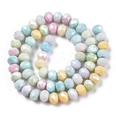 Ombre Effect Dyed Glass Beads Strands X-GLAA-C023-02-B01-1