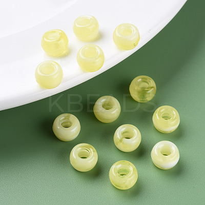 Acrylic European Beads MACR-S375-002B-08-1
