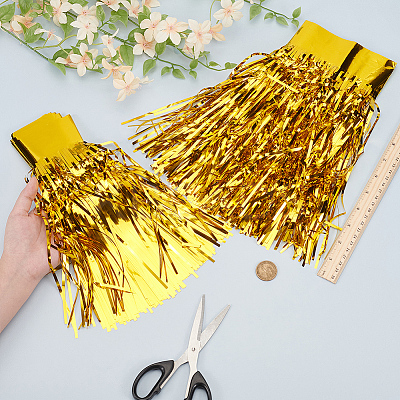 Plastic Foil Fringe Curtains DIY-WH0028-106C-1