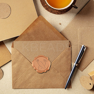 100Pcs Adhesive Wax Seal Stickers DIY-CP0011-13E-1