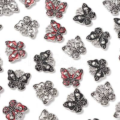 30Pcs 3 Colors Alloy Enamel Pendants ENAM-CJ0004-23-1