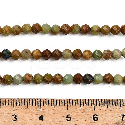 Natural Chrysocolla and Lapis Lazuli Beads Strands G-G278-B01-4mm-1