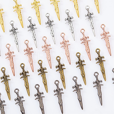 150Pcs 5 Colors Alloy Pendants FIND-GL0001-30-1