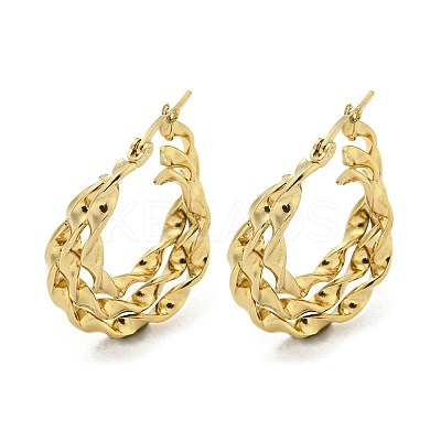 304 Stainless Steel Earrings for Women EJEW-E305-17G-01-1