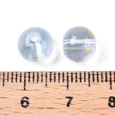 Frosted Baking Paint Glass Beads DGLA-N005-8mm-07-1