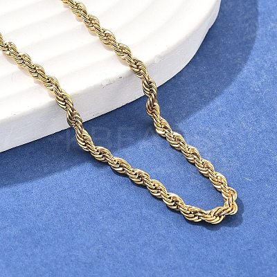 304 Stainless Steel Rope Chain Necklaces LS-NJEW-F226-03G-05-1