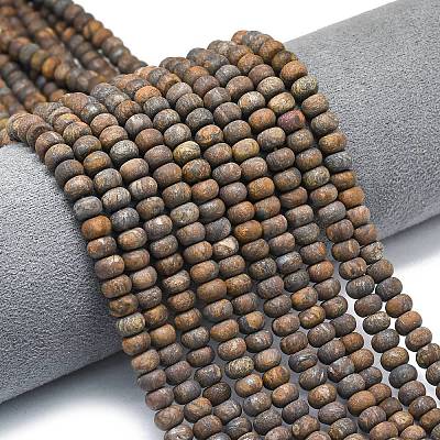 Natural Bronzite Beads Strands G-P575-A28-6x4mm-1