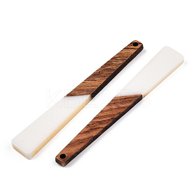 Opaque Resin & Walnut Wood Big Pendants RESI-TAC0017-46-C01-1