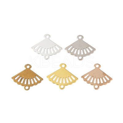Brass Laser Cut Hollow Connector Charms KK-K277-12-1