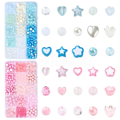 DIY Acrylic Beads Jewelry Making Findings Kits DIY-YW0009-81A-1