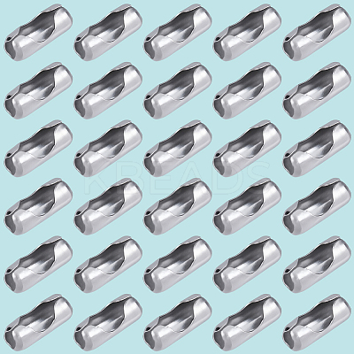 100Pcs 304 Stainless Steel Ball Chain Connectors STAS-BBC0006-72-1