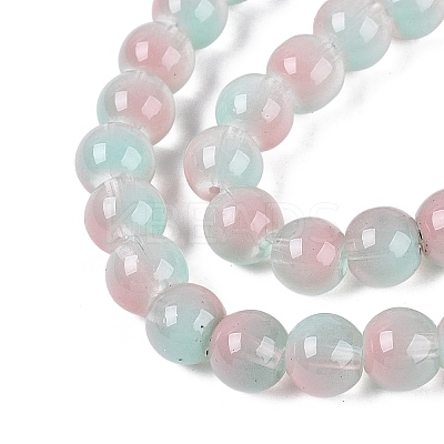 Transparent Glass Imitation Cat Eye Beads Strands GLAA-Q110-01B-11-1