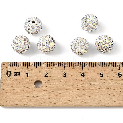 Polymer Clay Rhinestone Beads RB-N006-18-1