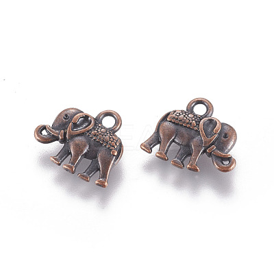 Vintage Elephant Charms X-PALLOY-ZN-47017-R-FF-1
