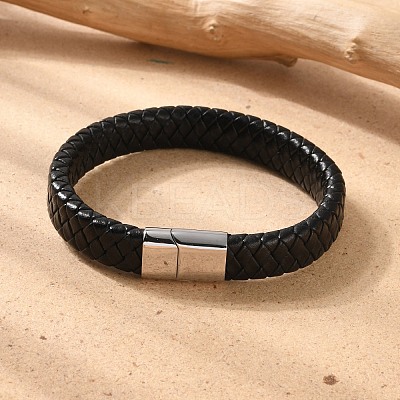 Braided Leather Cord Bracelets LS-BJEW-I200-08-1