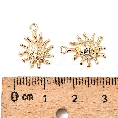 Brass Micro Pave Cubic Zirconia Pendants KK-K351-62G-1