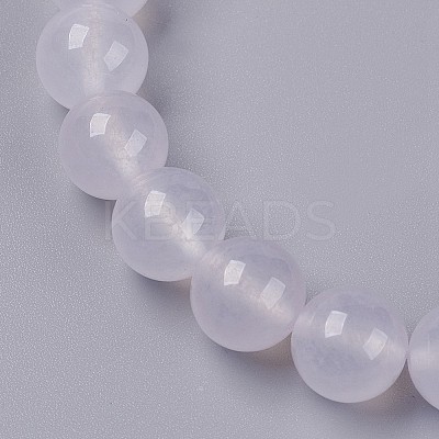 Natural Jade Beaded Stretch Bracelet BJEW-P213-M-8mm-1