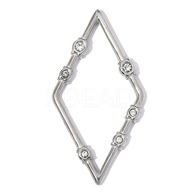 304 Stainless Steel with Crystal Rhinestone Pendants RB-OY001-81P-01-1