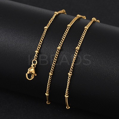 304 Stainless Steel Chain Necklaces X-MAK-L015-40G-1