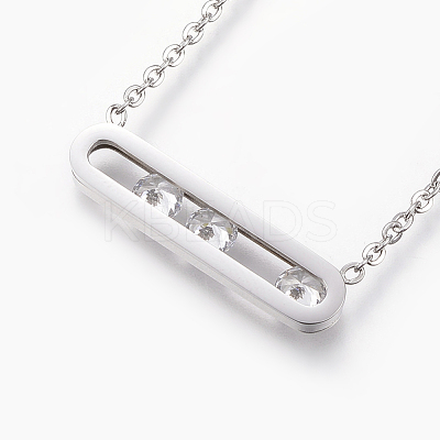 304 Stainless Steel Pendant Necklaces X-NJEW-P206-20P-1