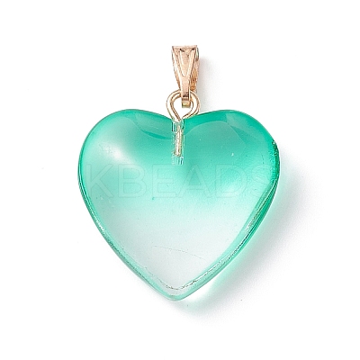 Two Tone Spray Painted Glass Pendants LS-GLAA-N035-016-C05-1