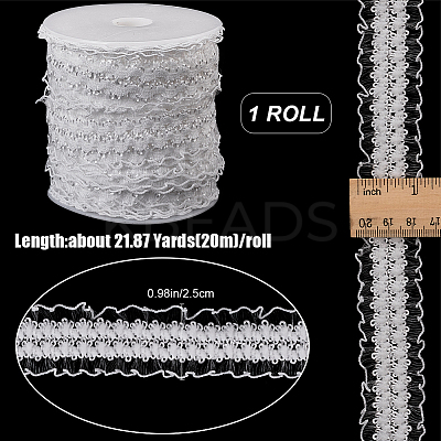1 Roll Knitted Fish Line Nylon Elastic Lace Trim OCOR-GF0003-72A-1
