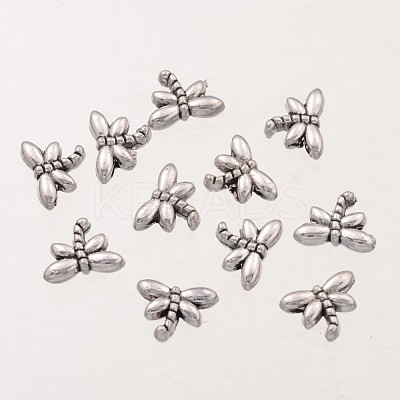 Dragonfly Tibetan Style Alloy Beads AB45-NF-1
