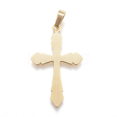 Ion Plating(IP) 304 Stainless Steel Pendants with 201 Stainless Steel Clasp STAS-G171-02G-1