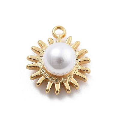 ABS Plastic Imitation Pearl Pendants STAS-R155-052A-G-1
