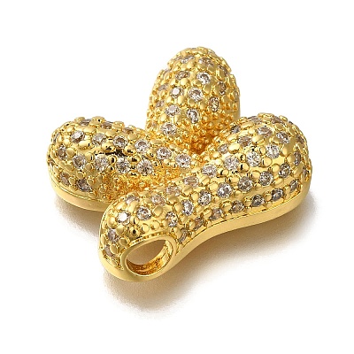 Brass with Cubic Zirconia Pendants KK-Q818-02K-G-1