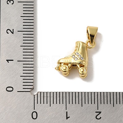 Rack Plating Brass Micro Pave Cubic Zirconia Charms KK-U027-34G-1