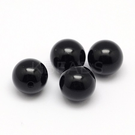 Natural Black Onyx Beads X-G-D708-6mm-1